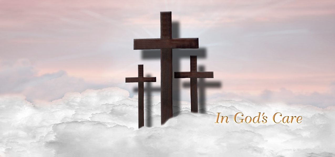 HP-AG-106-PK In God's Care 3 Crosses Pink